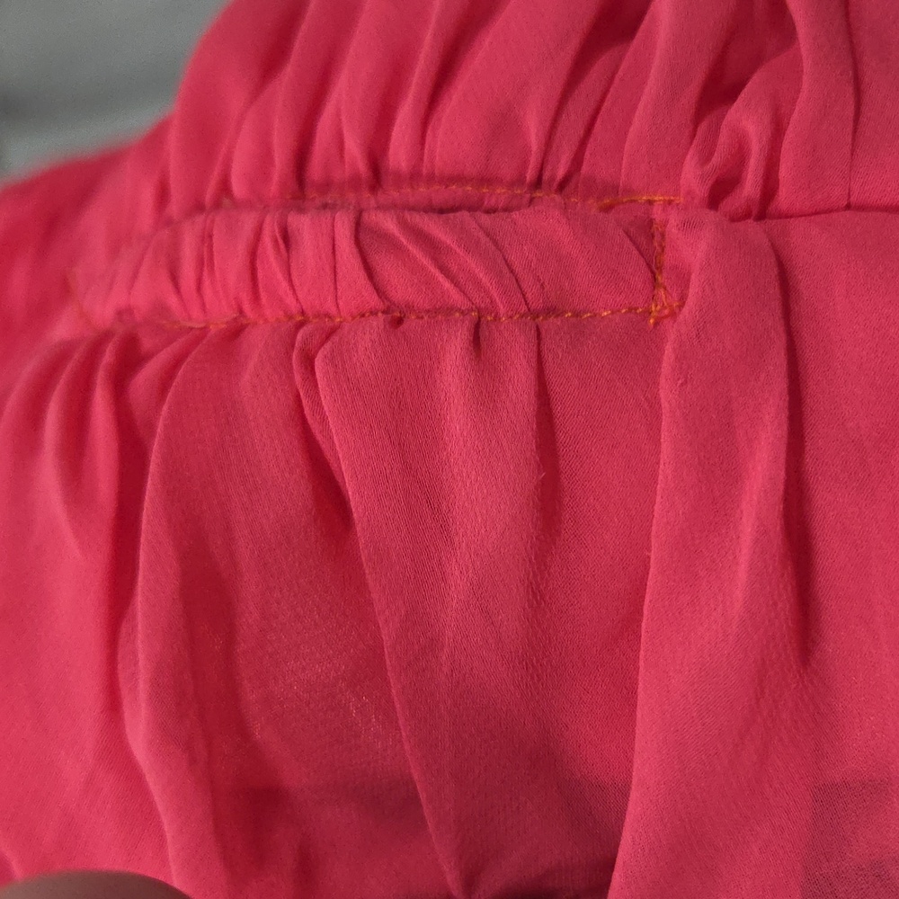 Victor Costa Coral Strapless Dress - Picture 11 of 14